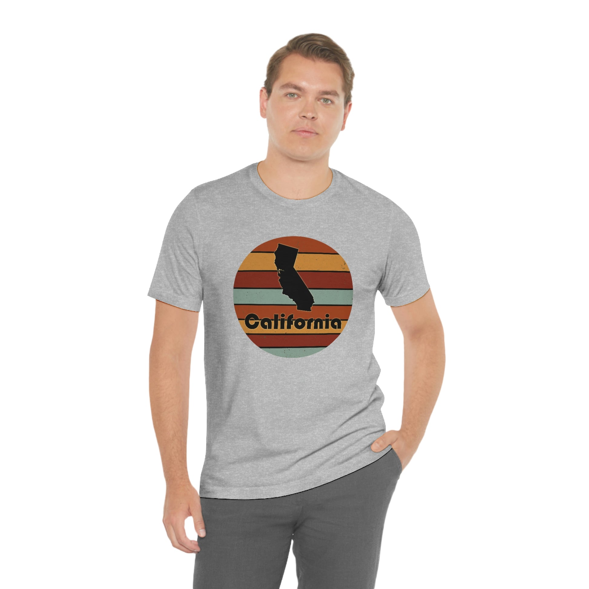 California Retro Sunset Unisex Jersey Short Sleeve Tee Tshirt T-shirt