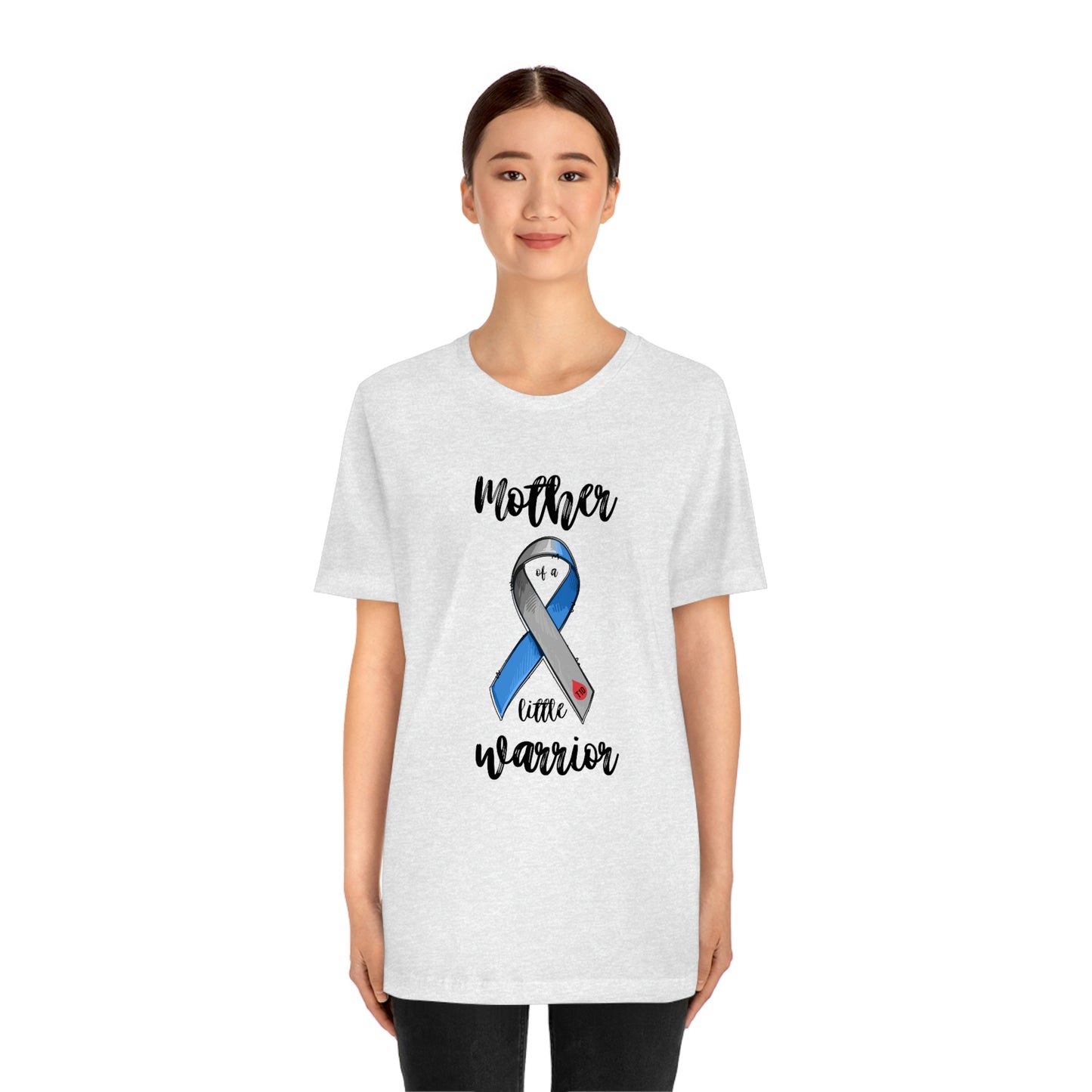 Mother of a Little Warrior Print Unisex Jersey Short Sleeve Tee