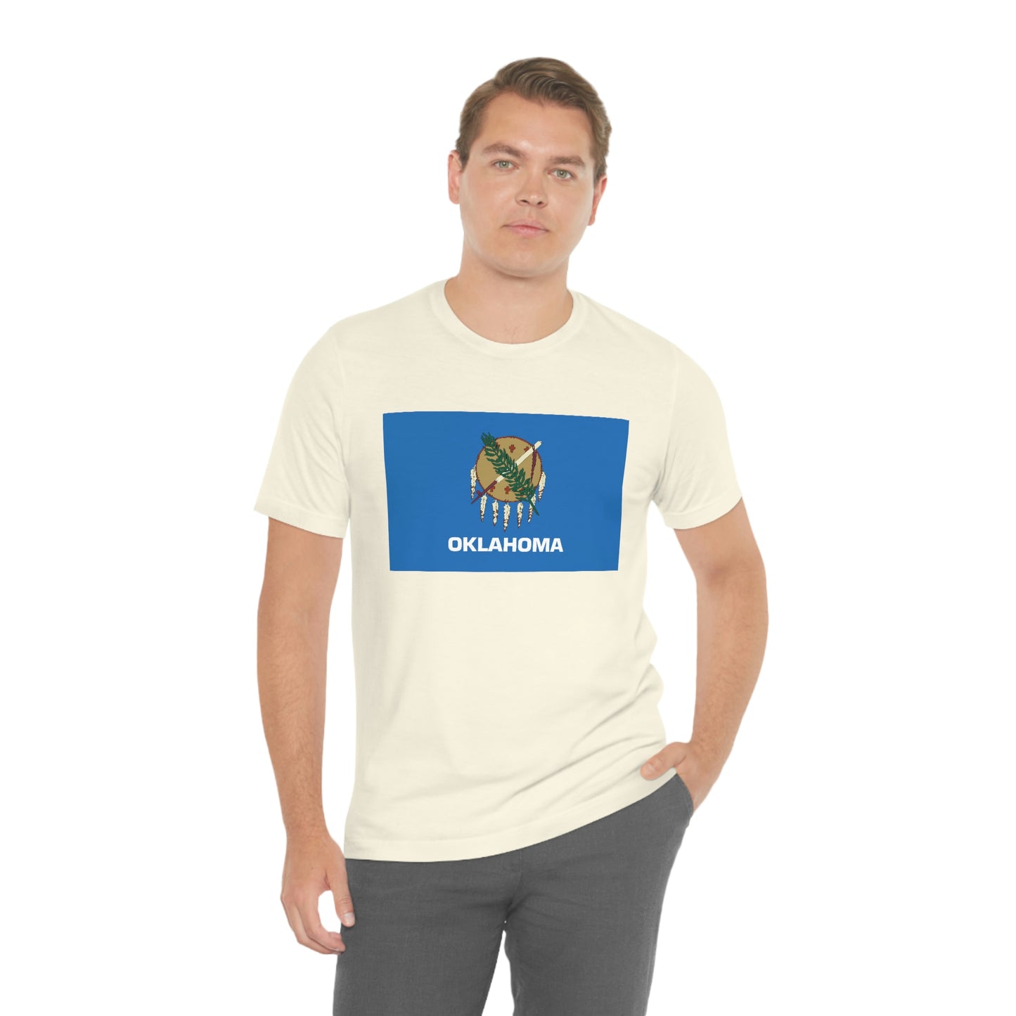 Oklahoma Flag Unisex Jersey Short Sleeve Tee Tshirt T-shirt