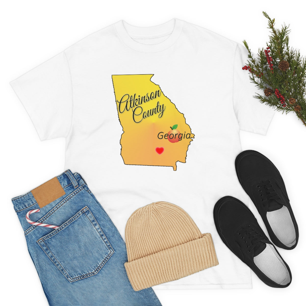 Atkinson County Georgia Unisex Heavy Cotton Tee