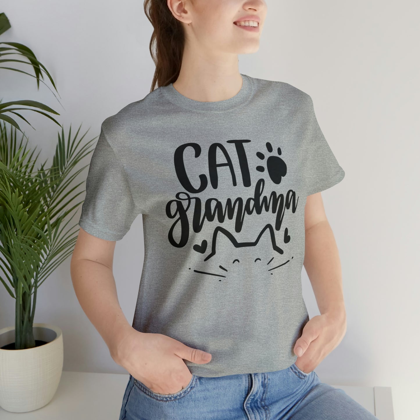 Cat Grandma Short Sleeve T-shirt