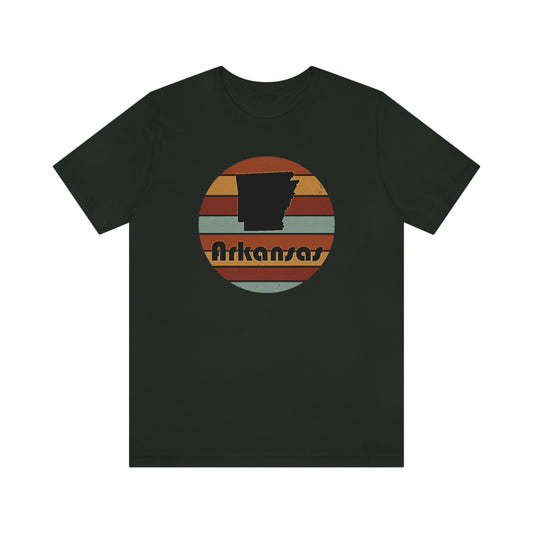 Arkansas Retro Sunset Unisex Jersey Short Sleeve Tee Tshirt T-shirt