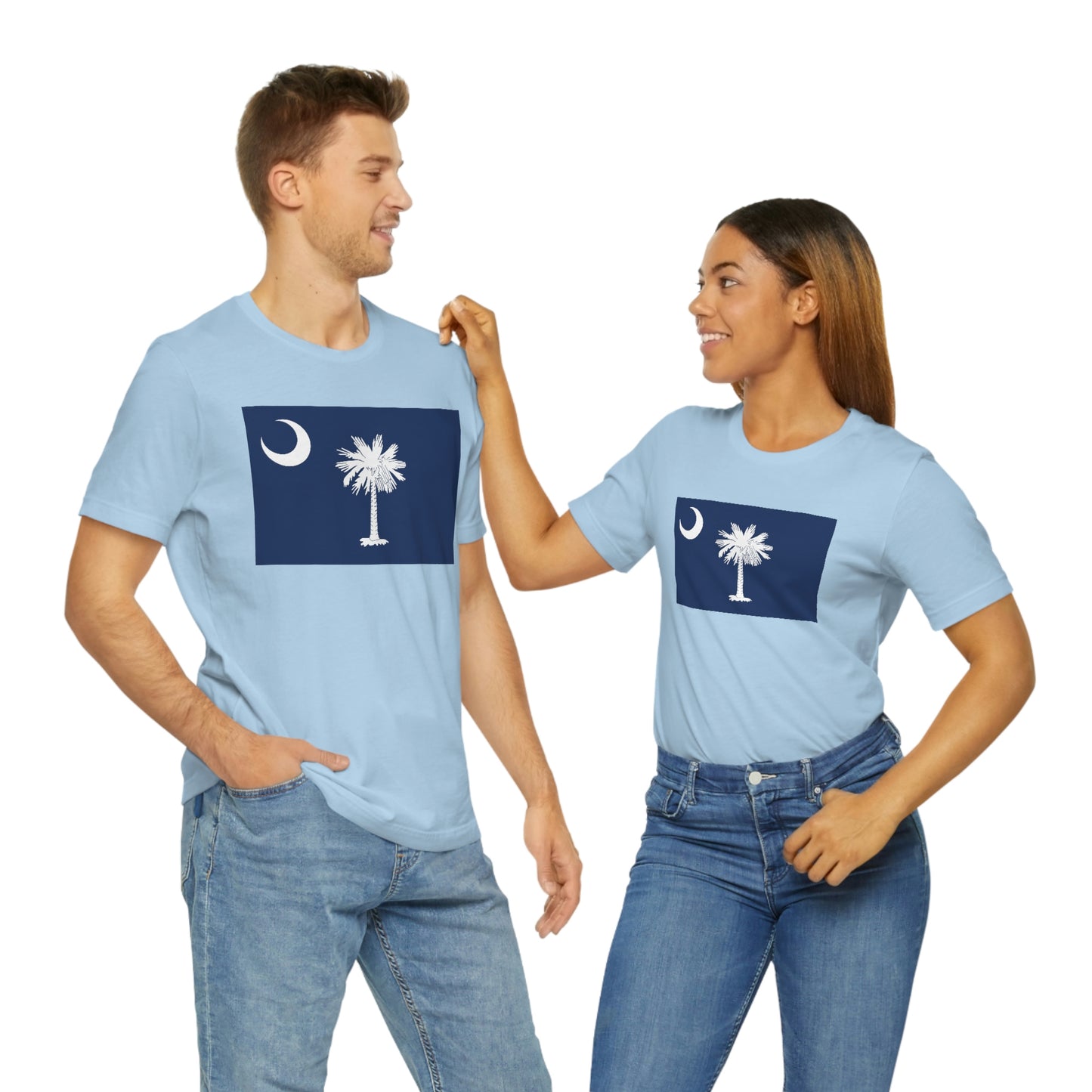 South Carolina Flag Unisex Jersey Short Sleeve Tee Tshirt T-shirt