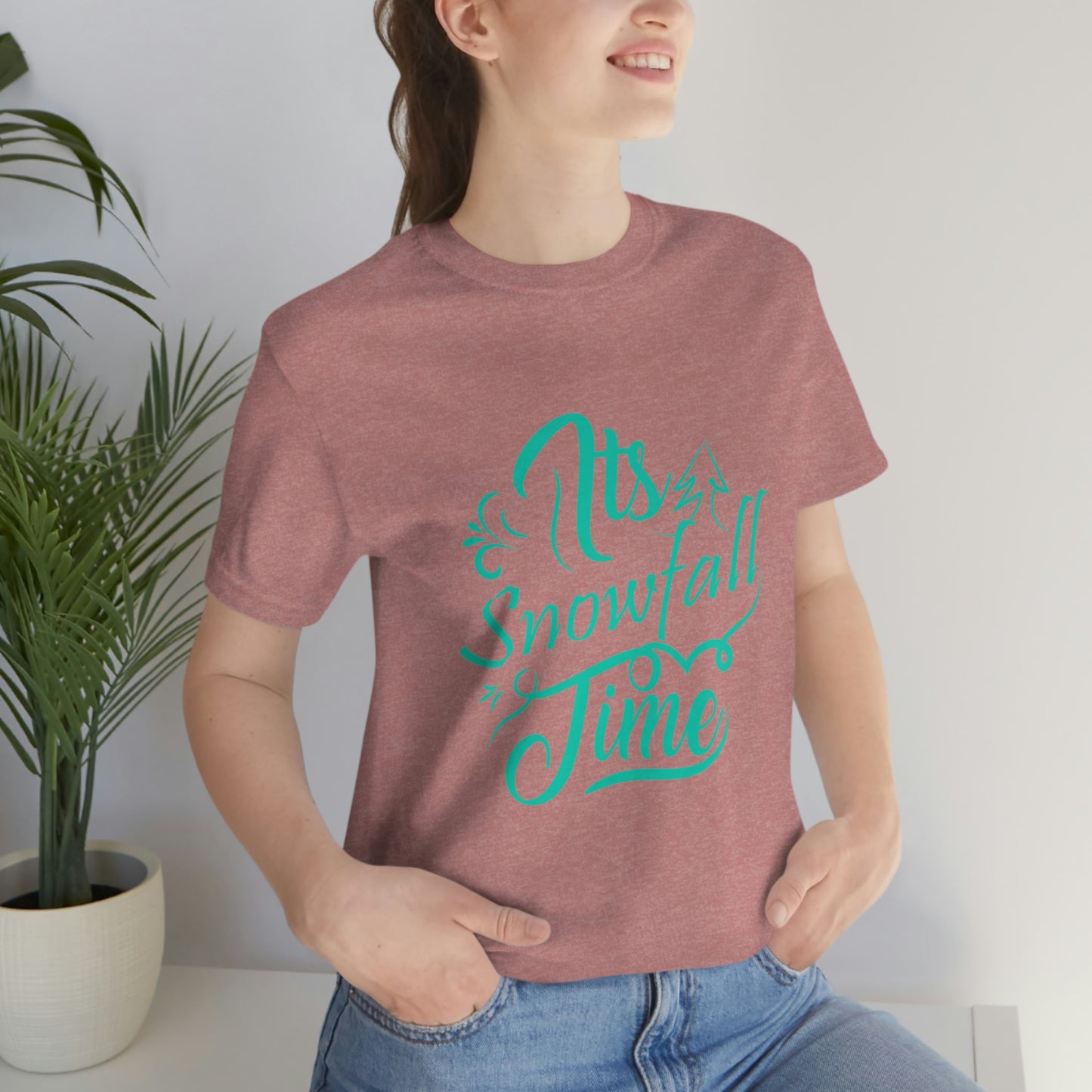 It's Snowfall Time Print Unisex Jersey Short Sleeve Tee