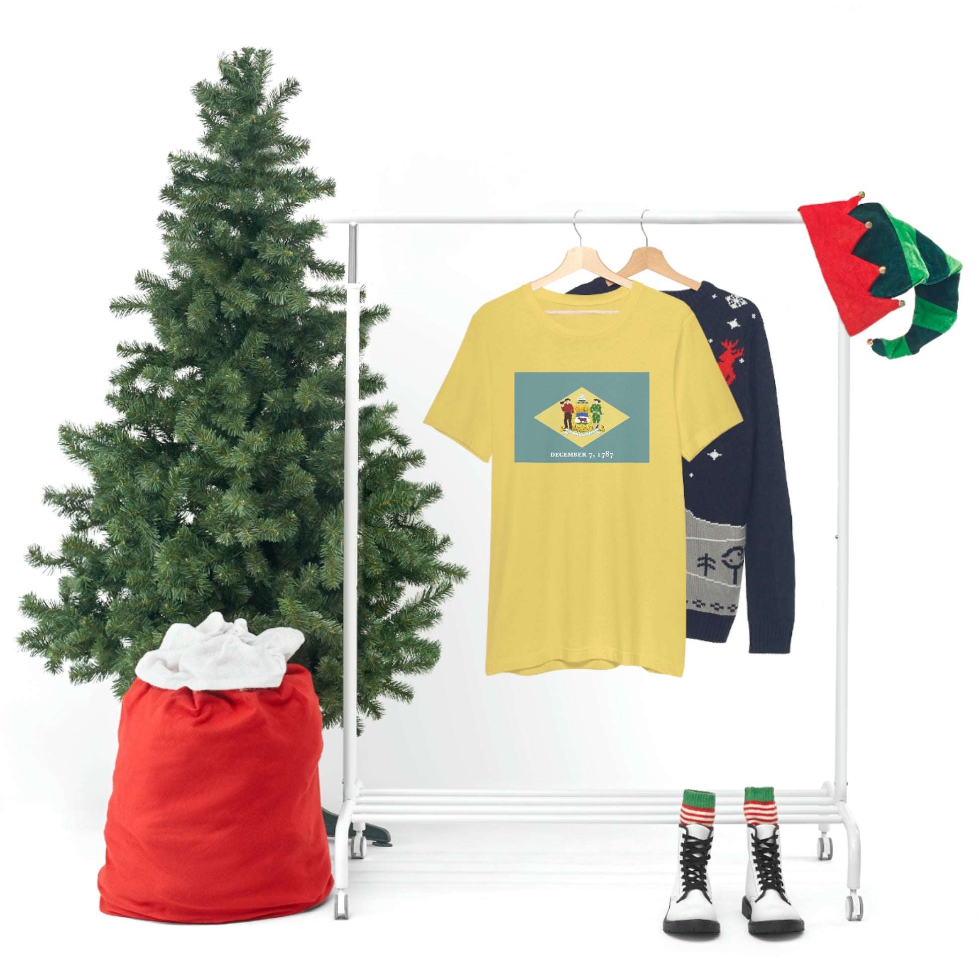 Delaware Flag Unisex Jersey Short Sleeve Tee Tshirt T-shirt