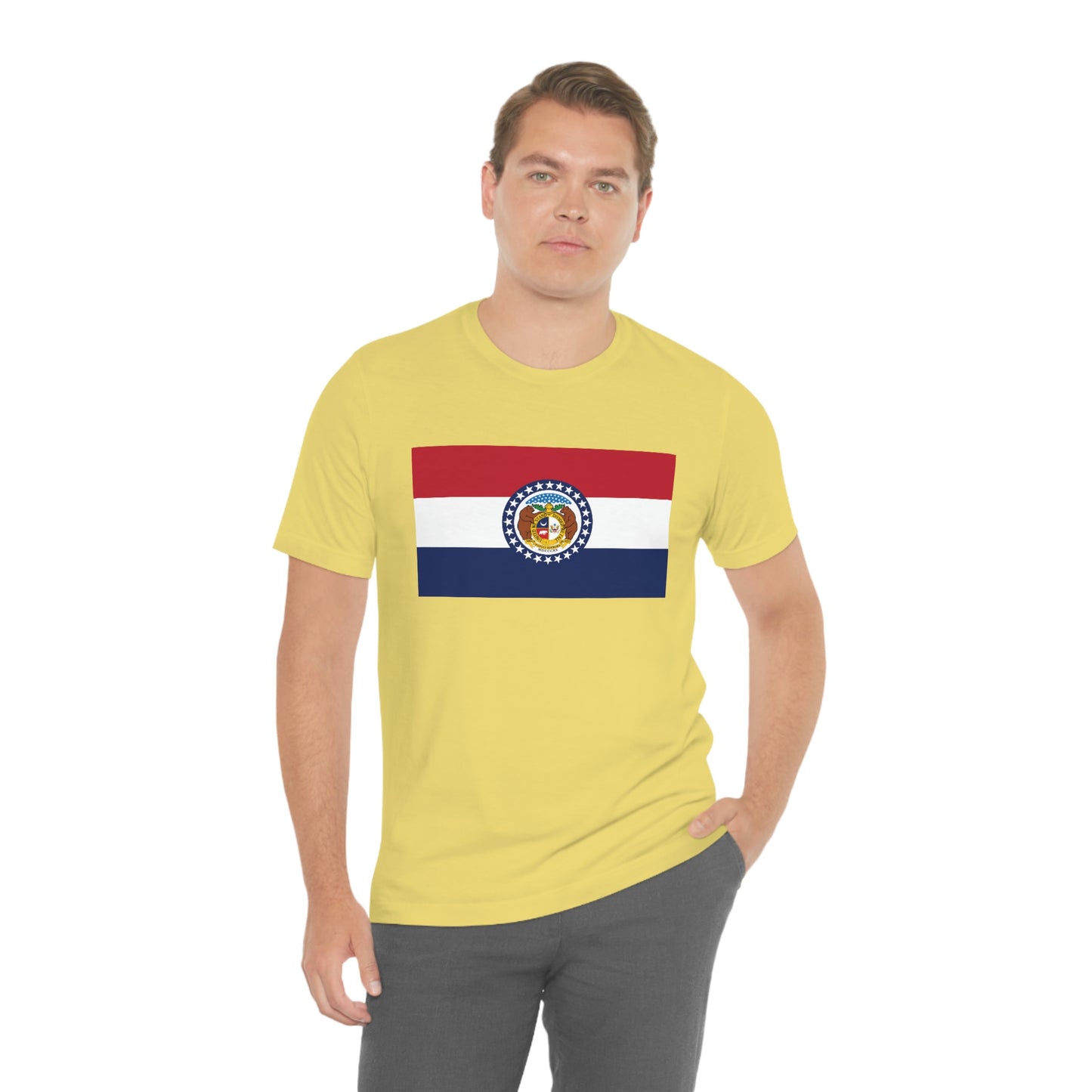 Missouri Flag Unisex Jersey Short Sleeve Tee Tshirt T-shirt