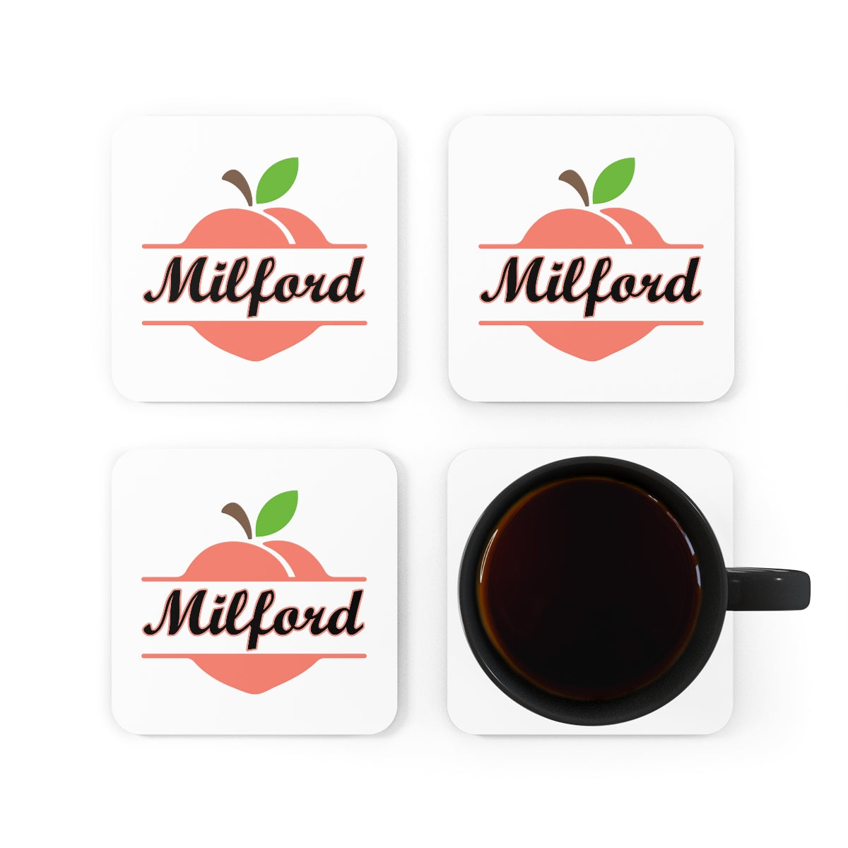 Milford Georgia Corkwood Coaster Set