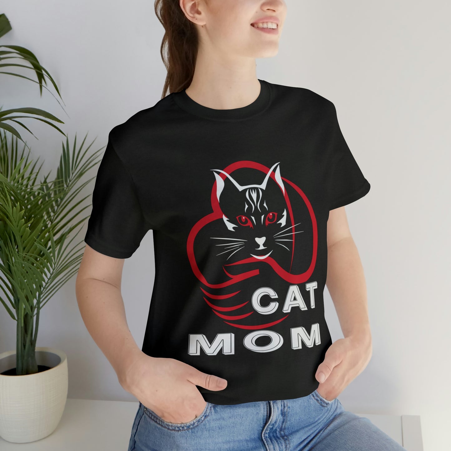 Cat Mom Short Sleeve T-shirt
