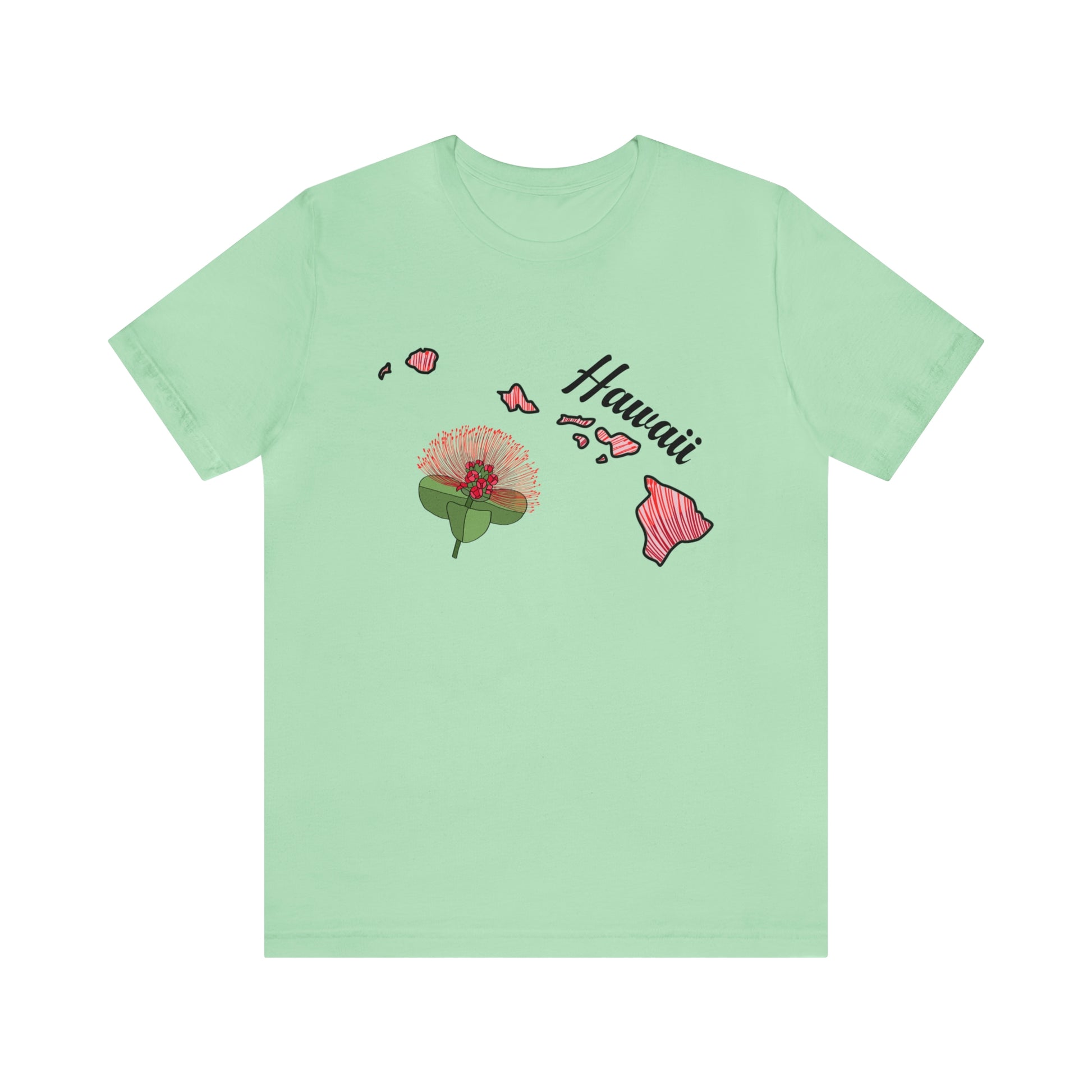Hawaii State Flower Short Sleeve T-shirt