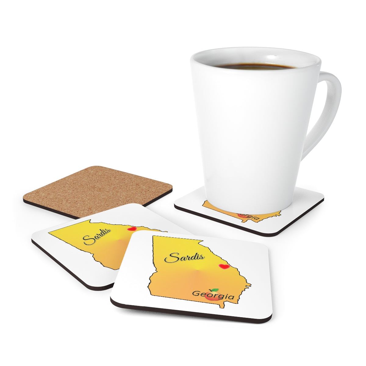 Sardis Georgia Corkwood Coaster Set