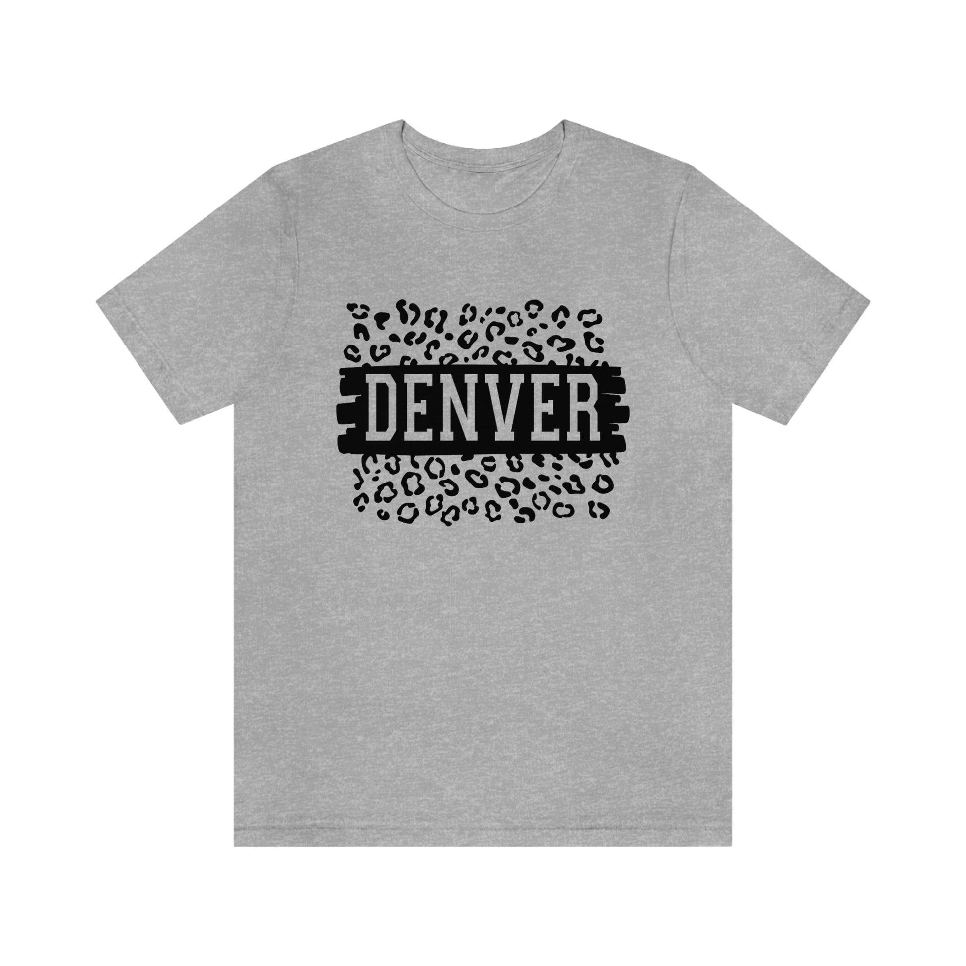 Denver Leopard Print Unisex Jersey Short Sleeve Tee Tshirt T-shirt