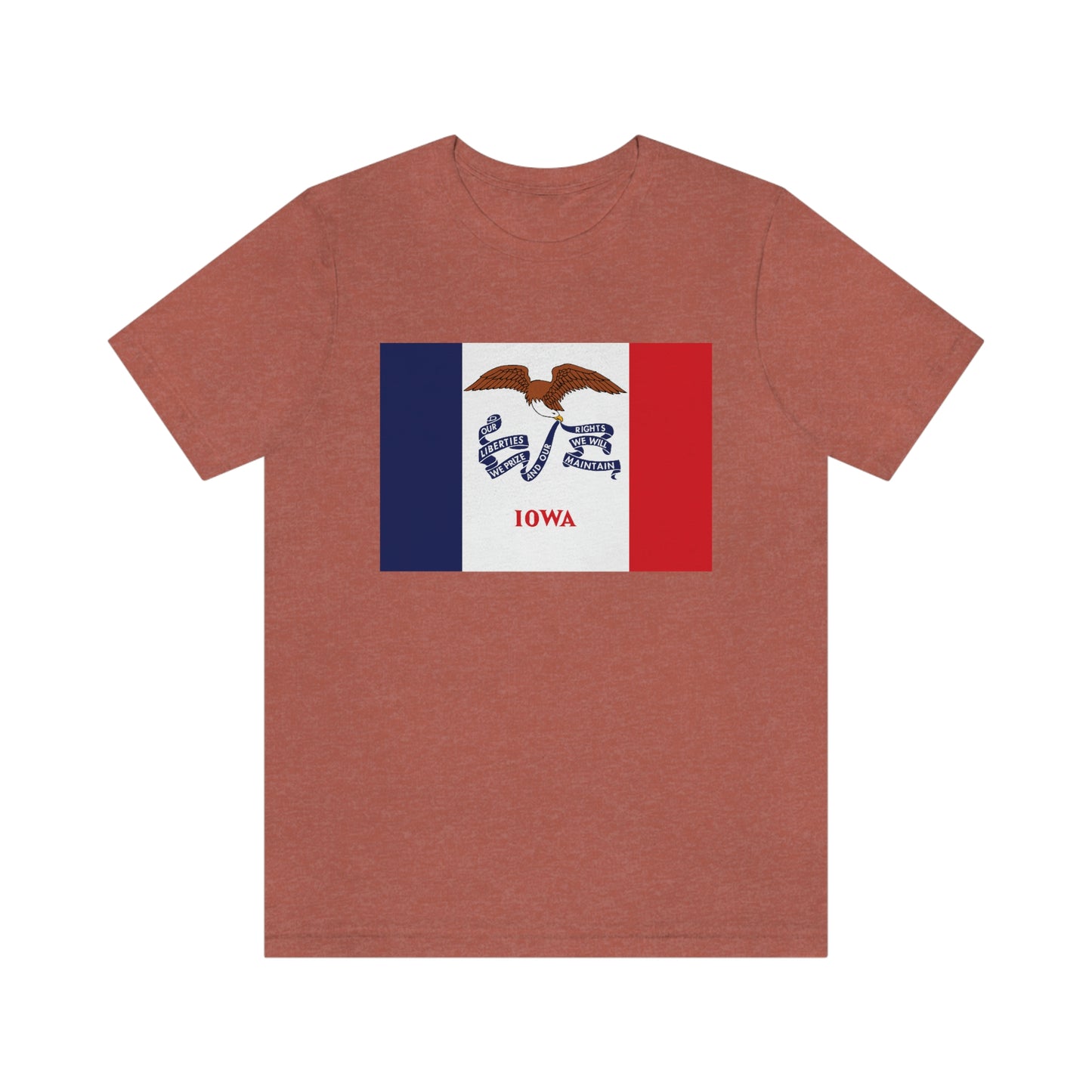 Iowa Flag Unisex Jersey Short Sleeve Tee Tshirt T-shirt