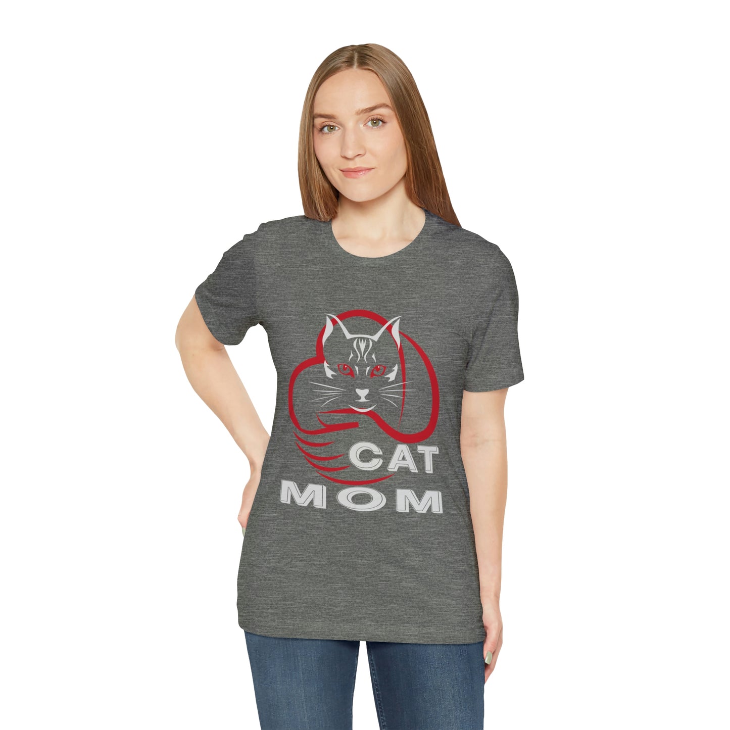 Cat Mom Short Sleeve T-shirt