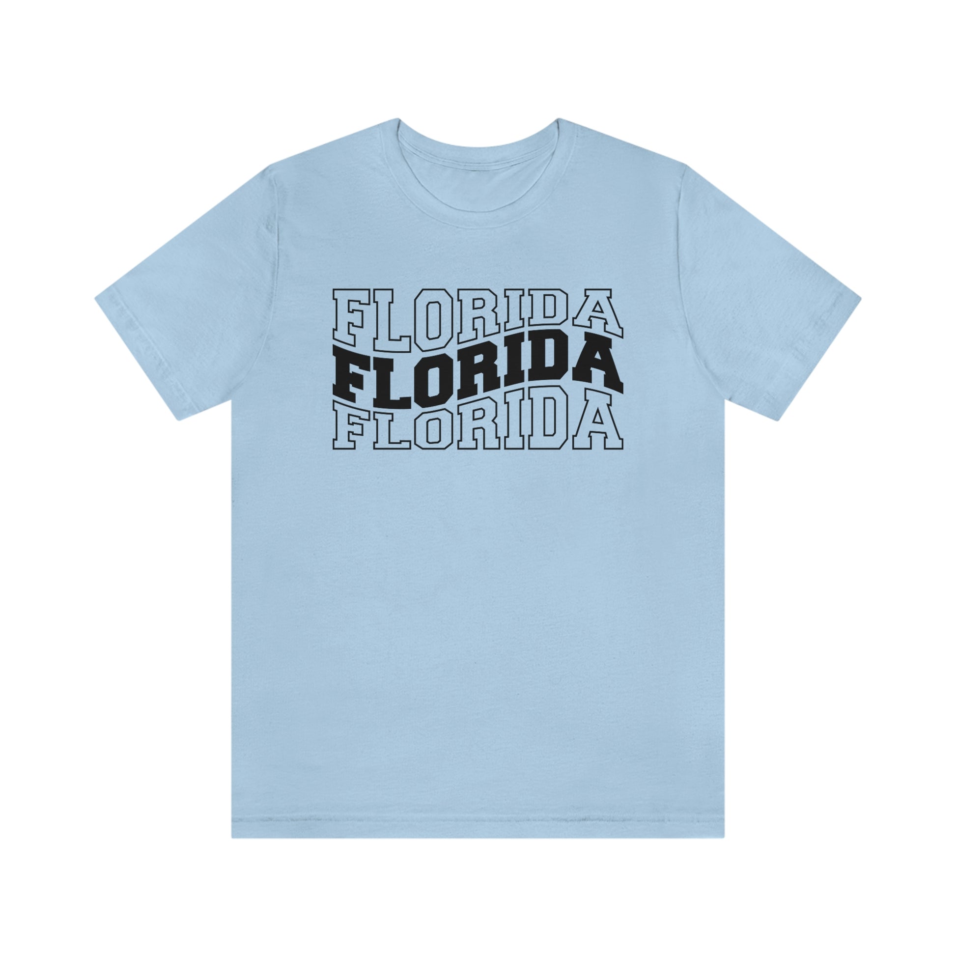 Florida Varsity Letters Wavy Short Sleeve T-shirt