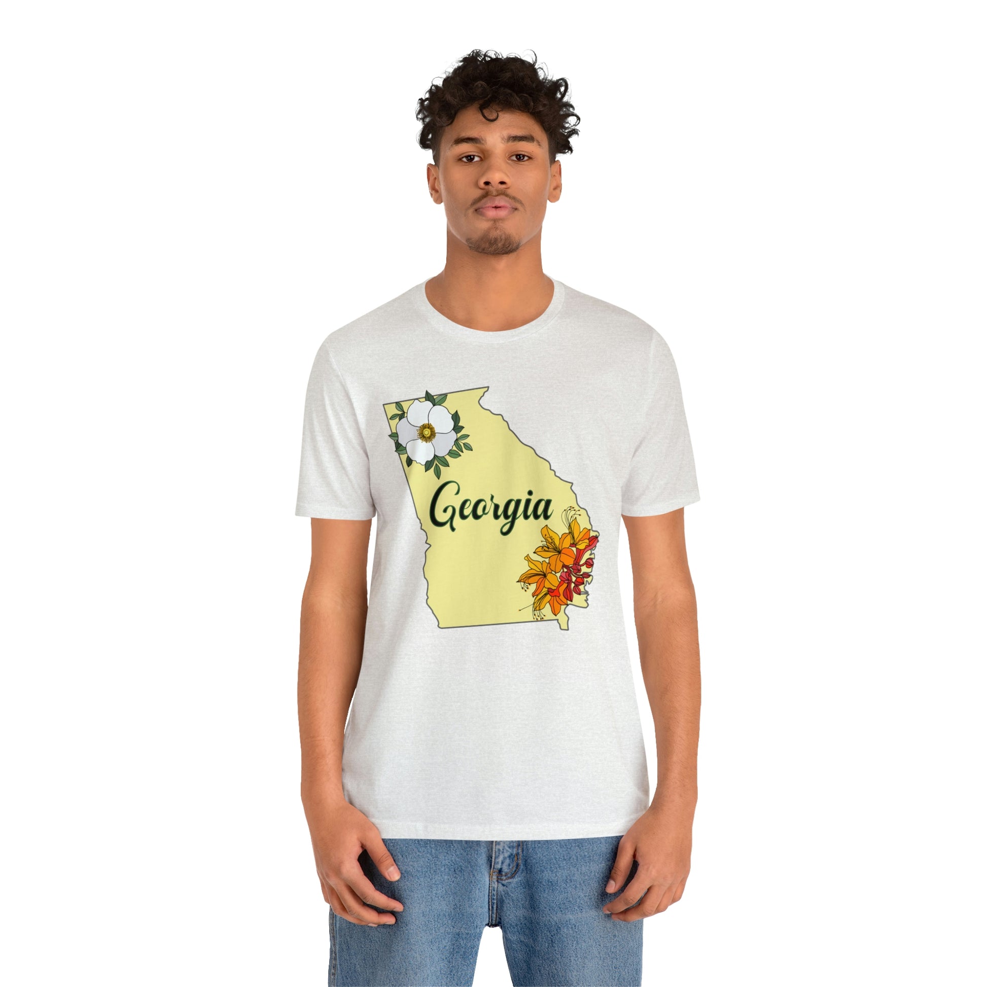 Georgia State Flower Short Sleeve T-shirt
