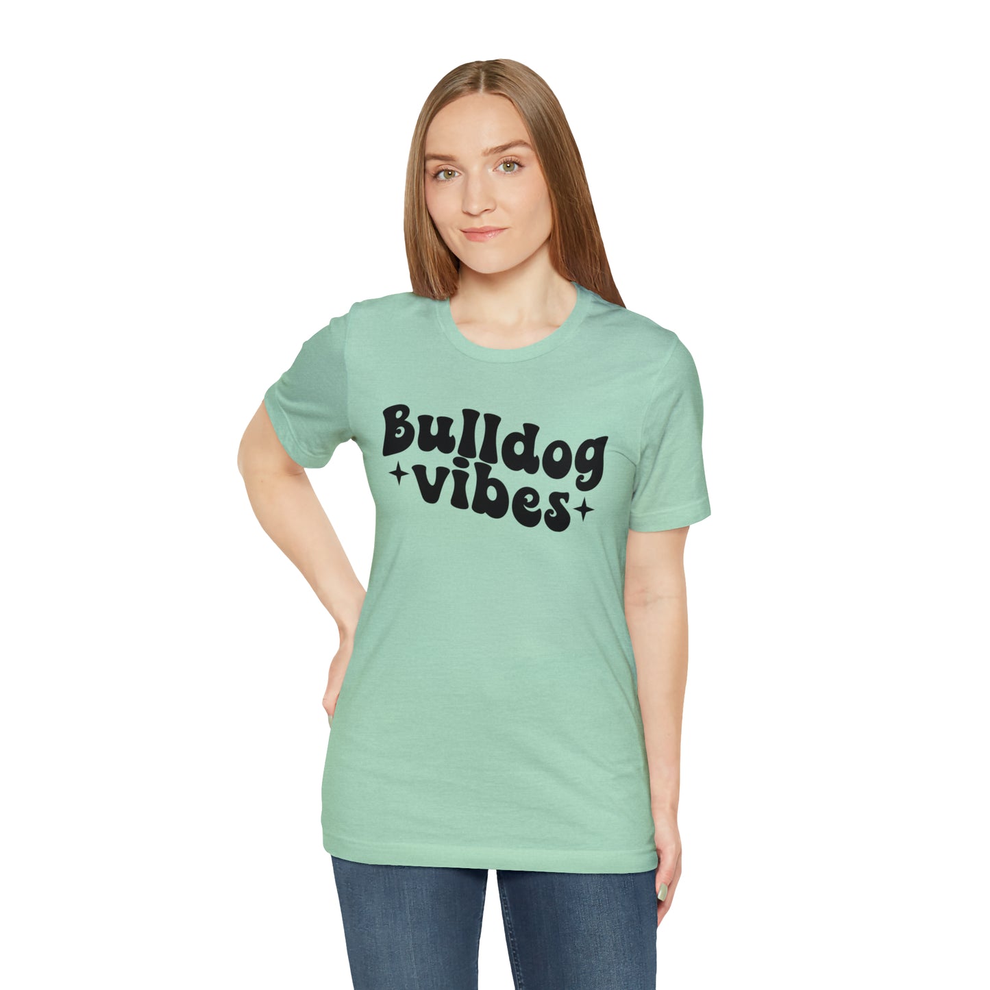 Bulldog Vibes Dog Short Sleeve T-shirt
