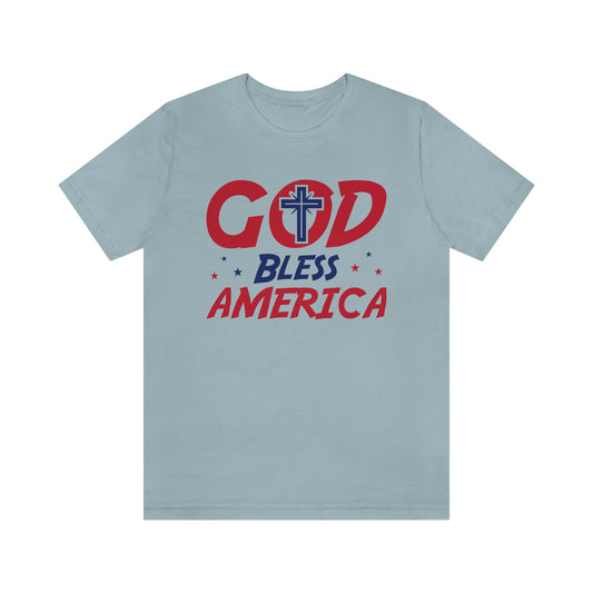 God Bless America Unisex Jersey Short Sleeve Tee