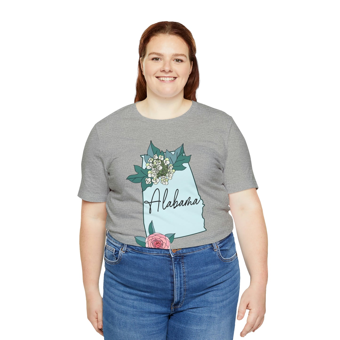 Alabama State Flower Short Sleeve T-shirt