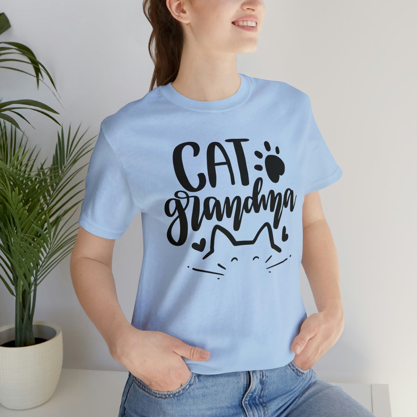 Cat Grandma Short Sleeve T-shirt