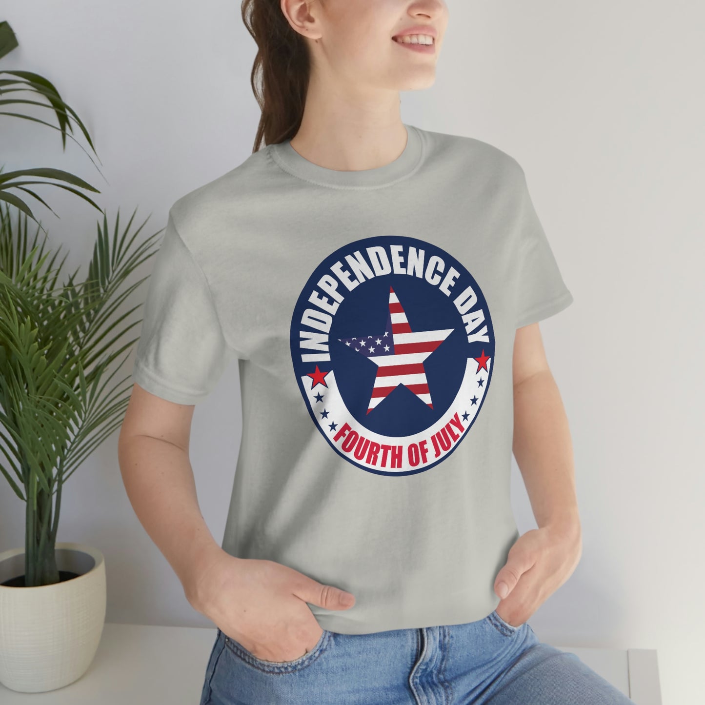 Independence Day Happy 4th of July Unisex Jersey Short Sleeve Tee