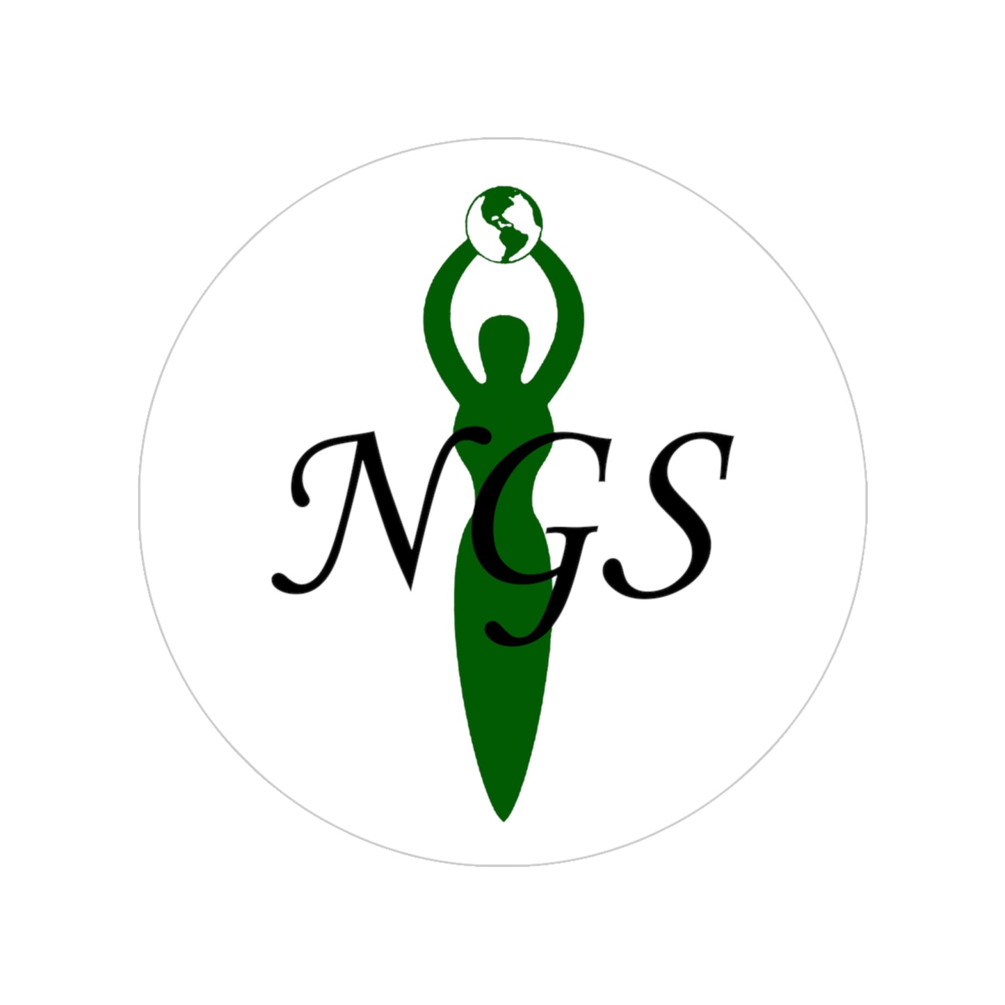NGS Transparent Outdoor Stickers, Round, 1pc