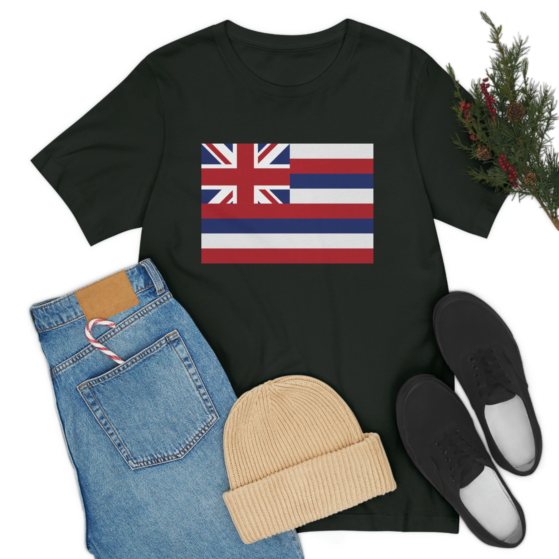 Hawaii Flag Unisex Jersey Short Sleeve Tee Tshirt T-shirt