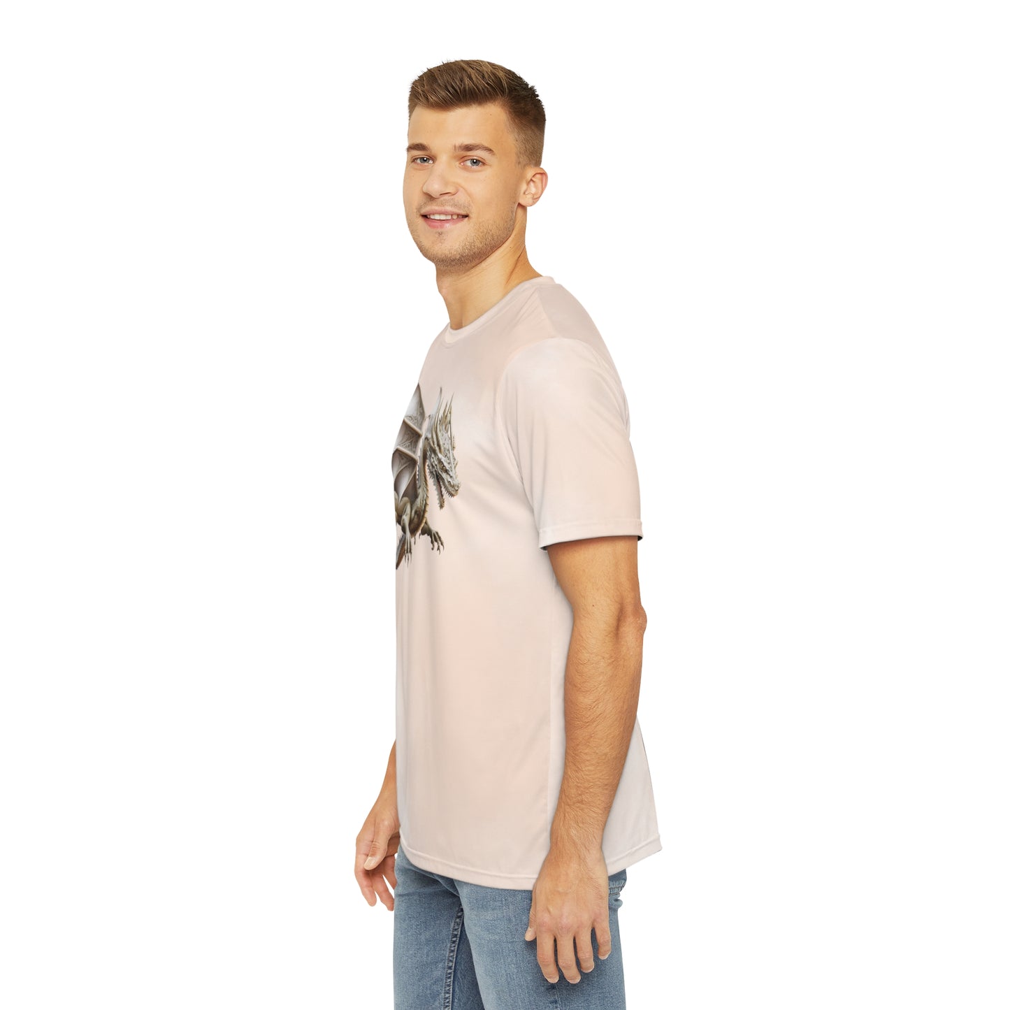 Dragon on Watercolor Background T-shirt