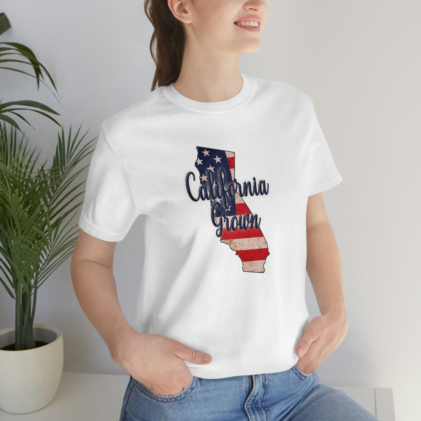 California US Flag Unisex Jersey Short Sleeve Tee Tshirt T-shirt