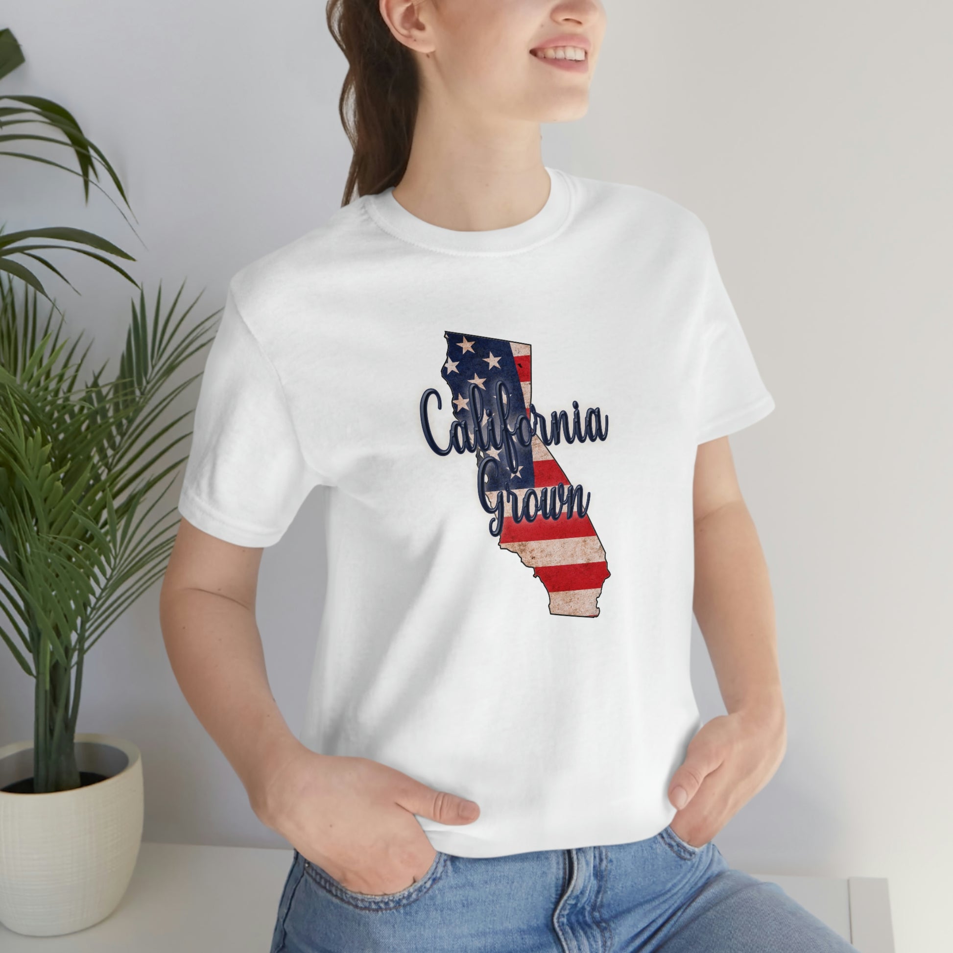California US Flag Unisex Jersey Short Sleeve Tee Tshirt T-shirt