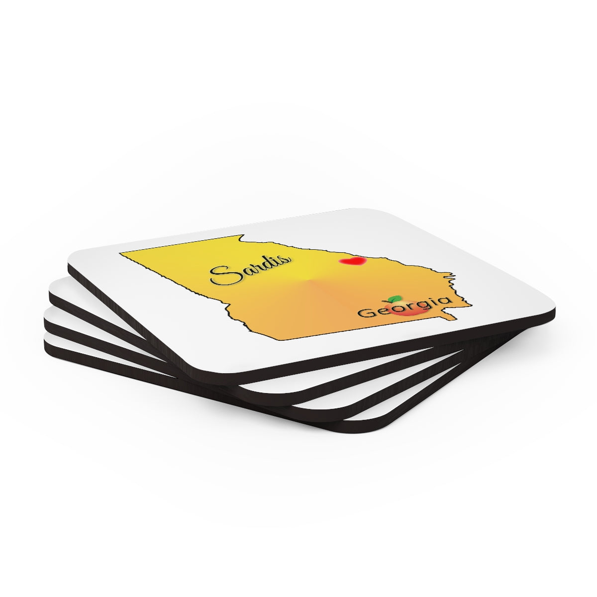 Sardis Georgia Corkwood Coaster Set