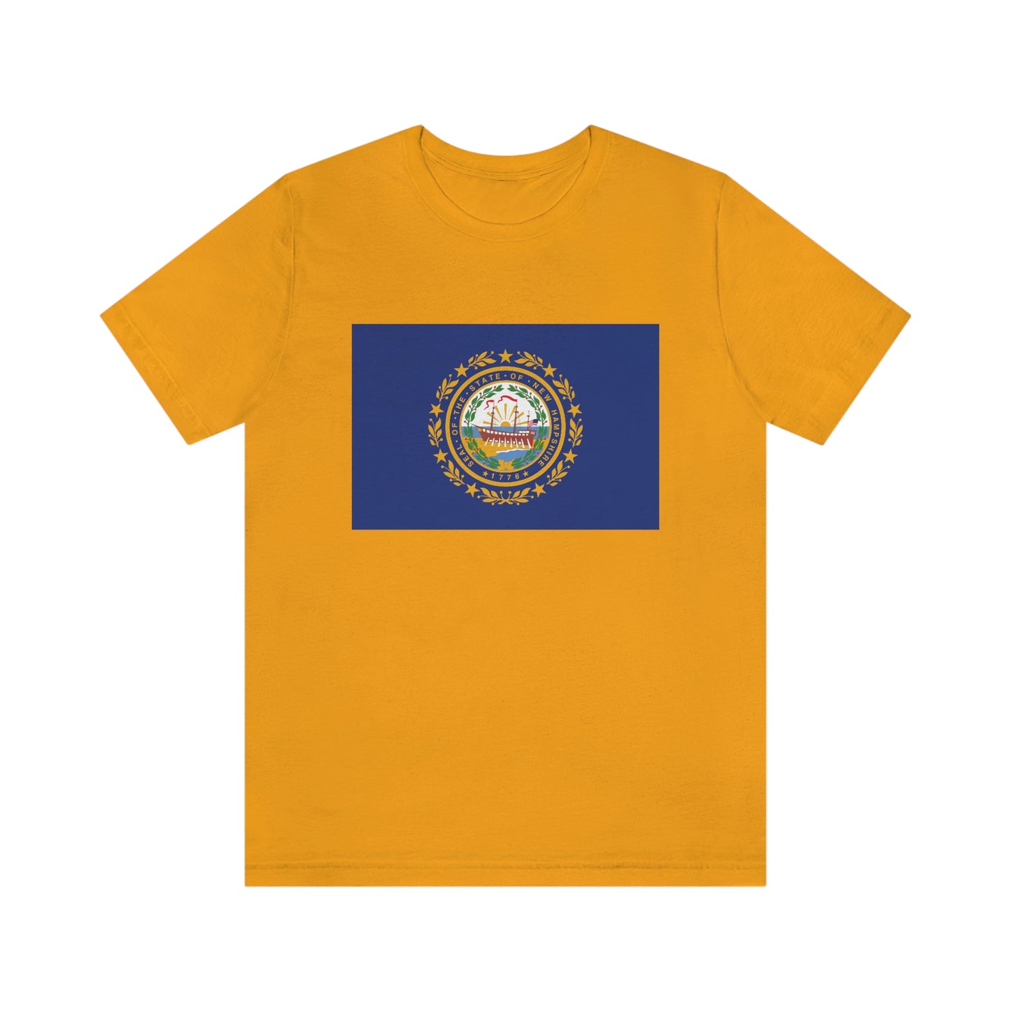 New Hampshire Flag Unisex Jersey Short Sleeve Tee Tshirt T-shirt