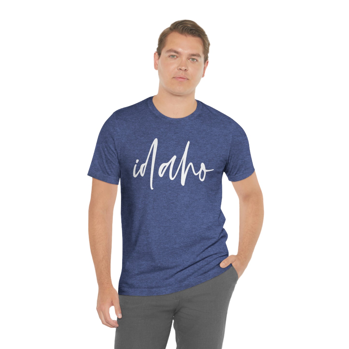 Idaho White Script Short Sleeve T-shirt