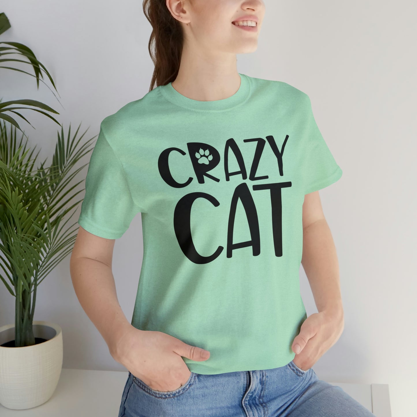 Crazy Cat Short Sleeve T-shirt