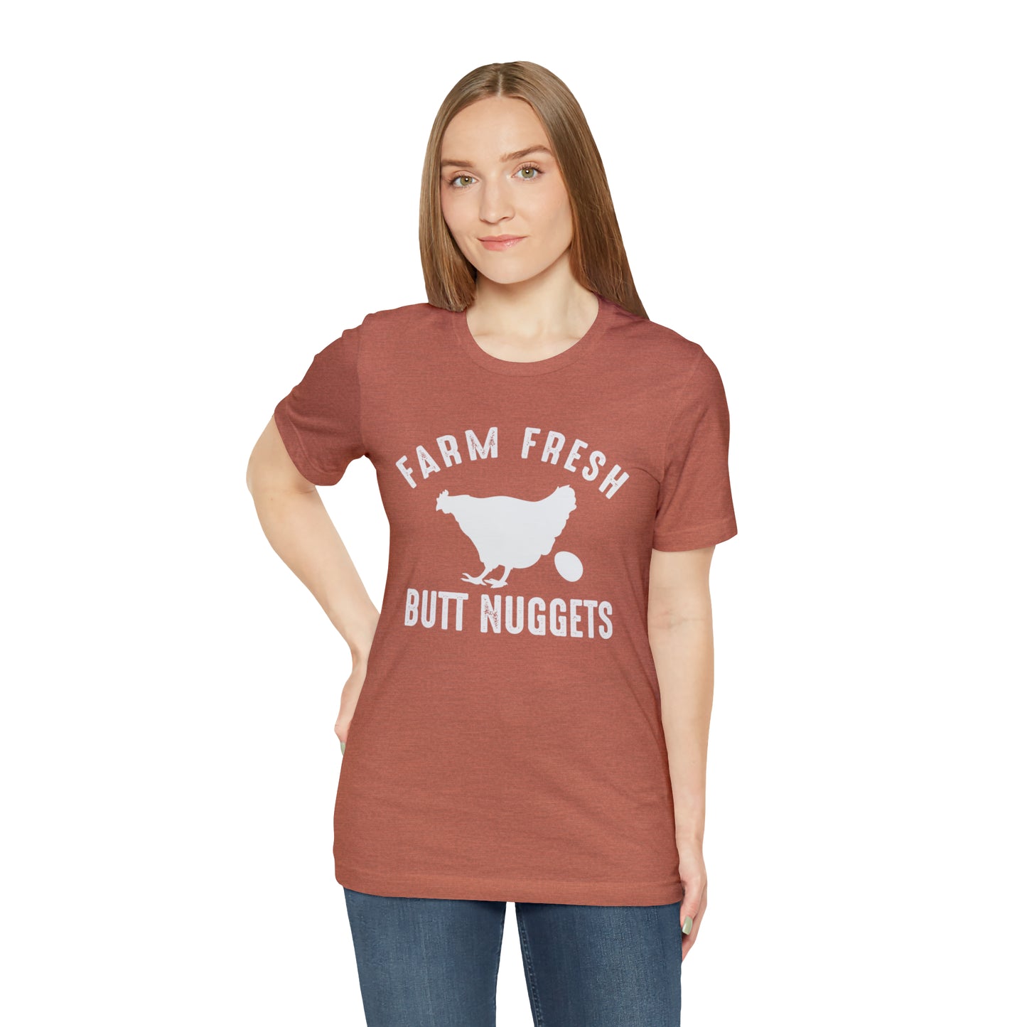 Farm Fresh Butt Nuggets Chicken Short Sleeve T-shirt