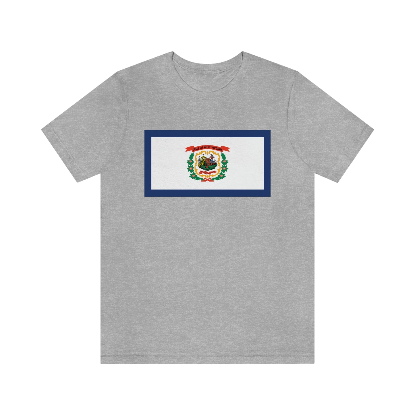 West Virginia Flag Unisex Jersey Short Sleeve Tee Tshirt T-shirt