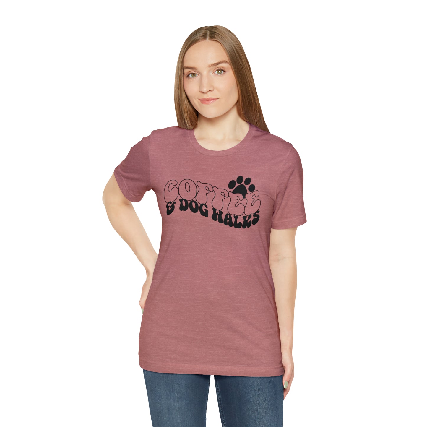 Coffee & Dog Walks Short Sleeve T-shirt