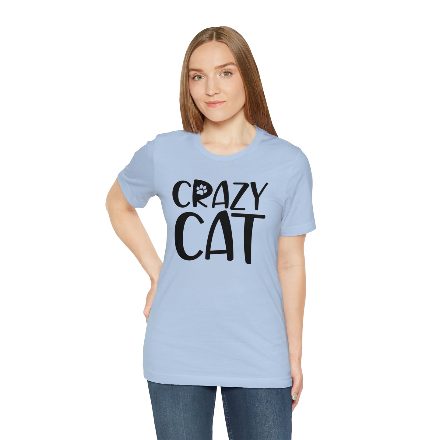 Crazy Cat Short Sleeve T-shirt