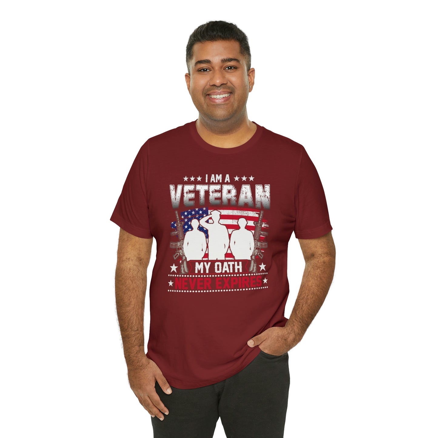 I am a Veteran My Oath Never Expires Short Sleeve T-shirt