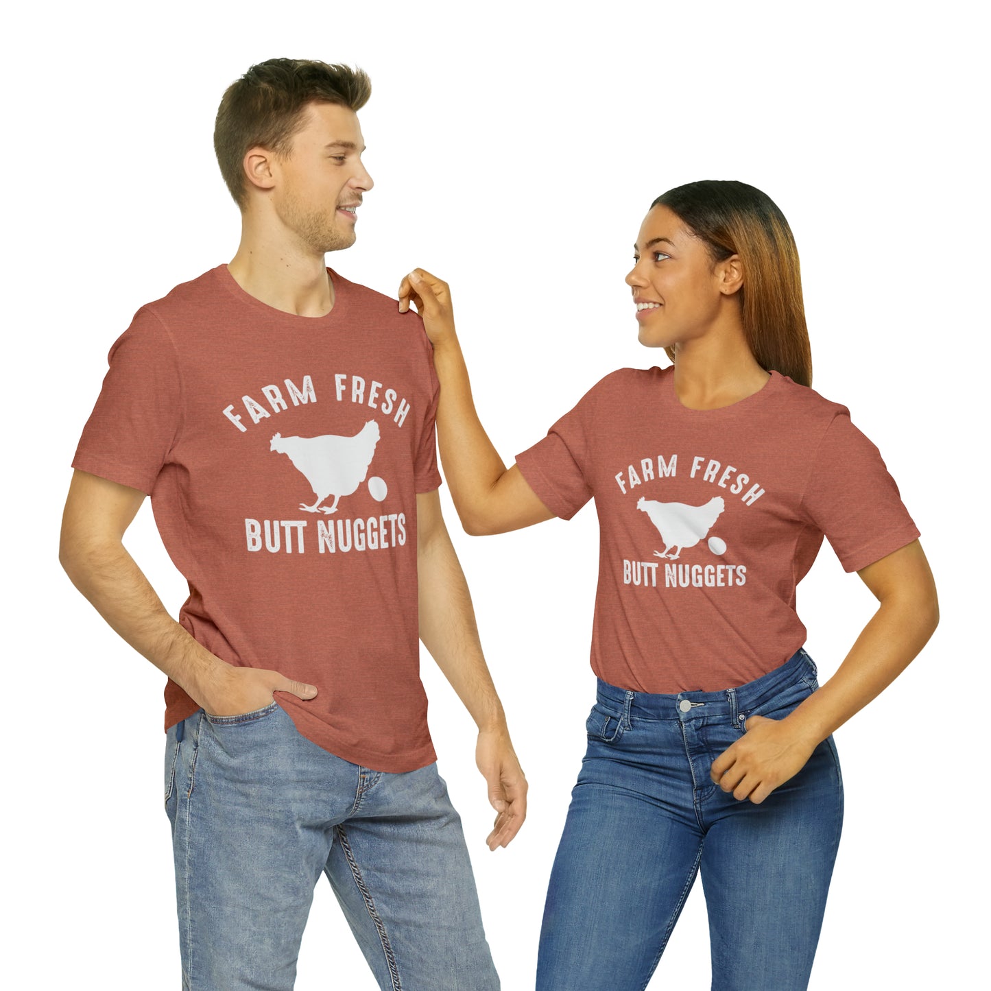 Farm Fresh Butt Nuggets Chicken Short Sleeve T-shirt