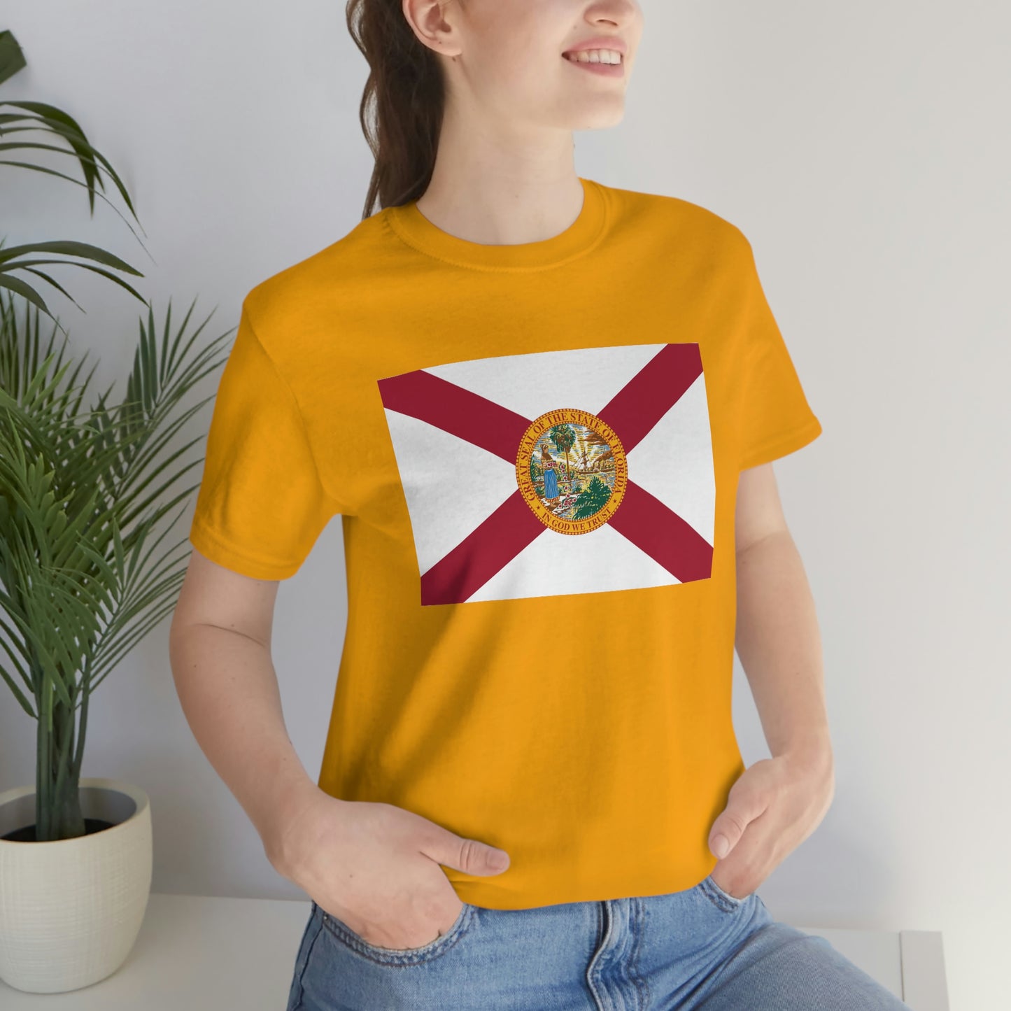 Florida Flag Unisex Jersey Short Sleeve Tee Tshirt T-shirt