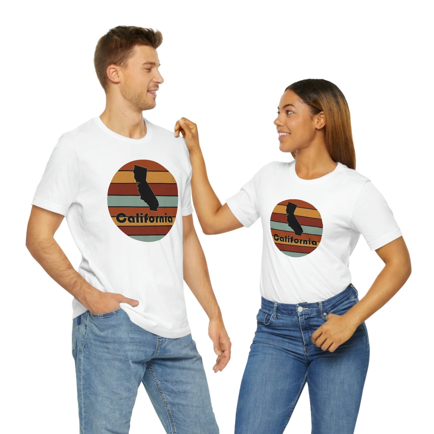 California Retro Sunset Unisex Jersey Short Sleeve Tee Tshirt T-shirt