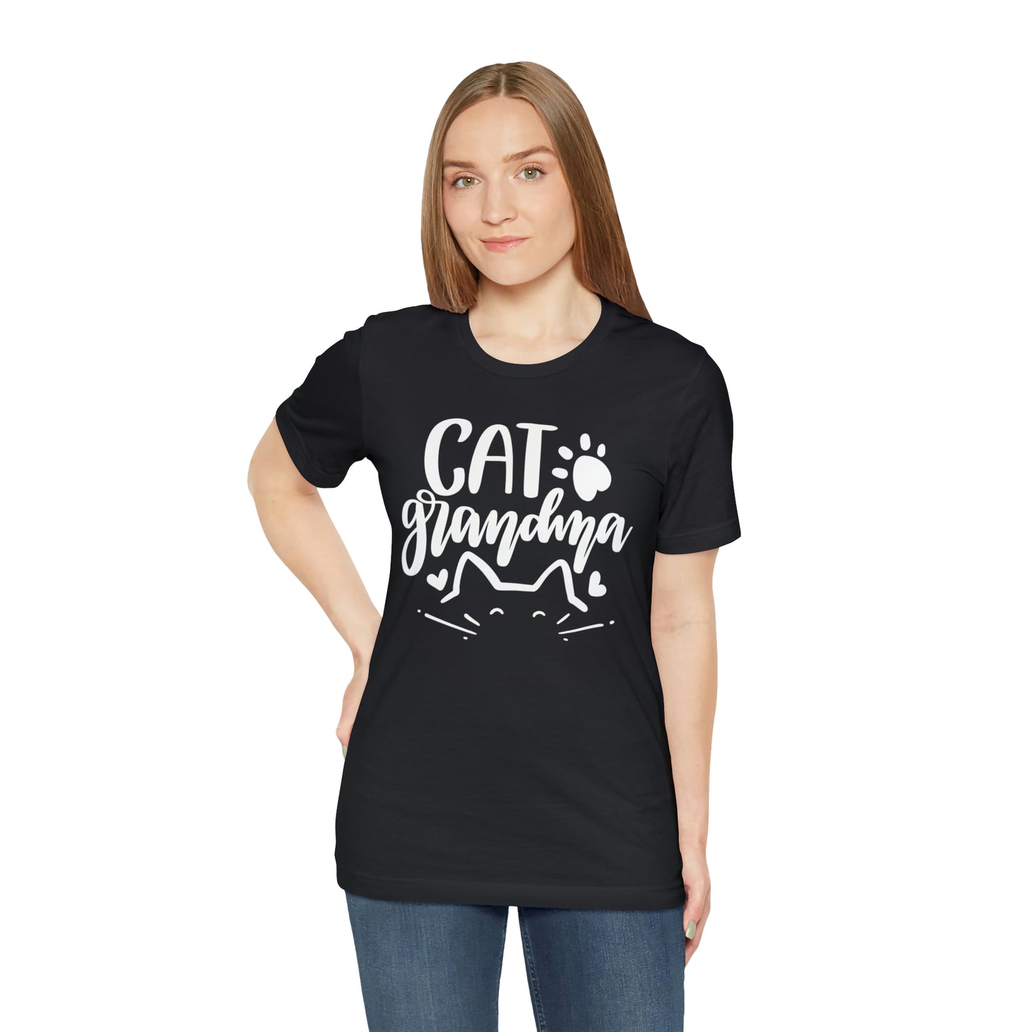 Cat Grandma Short Sleeve T-shirt