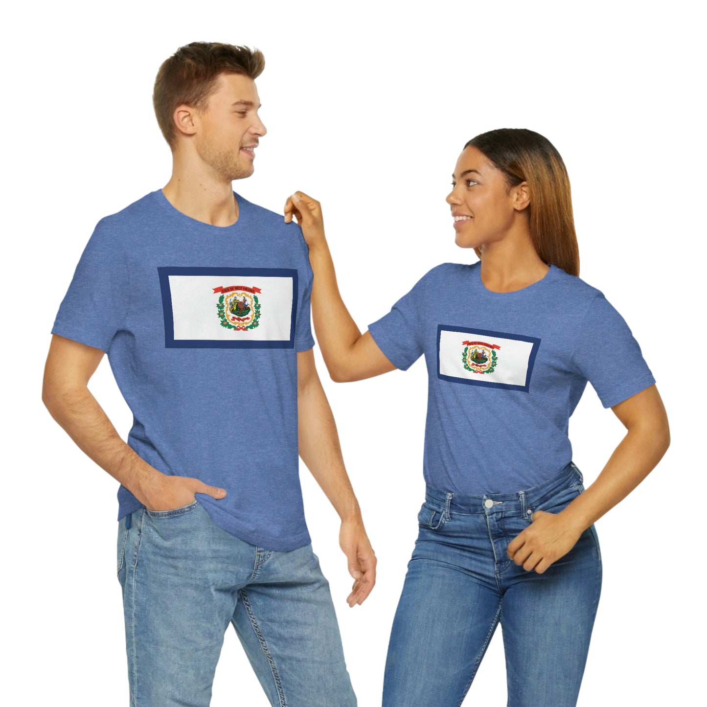 West Virginia Flag Unisex Jersey Short Sleeve Tee Tshirt T-shirt