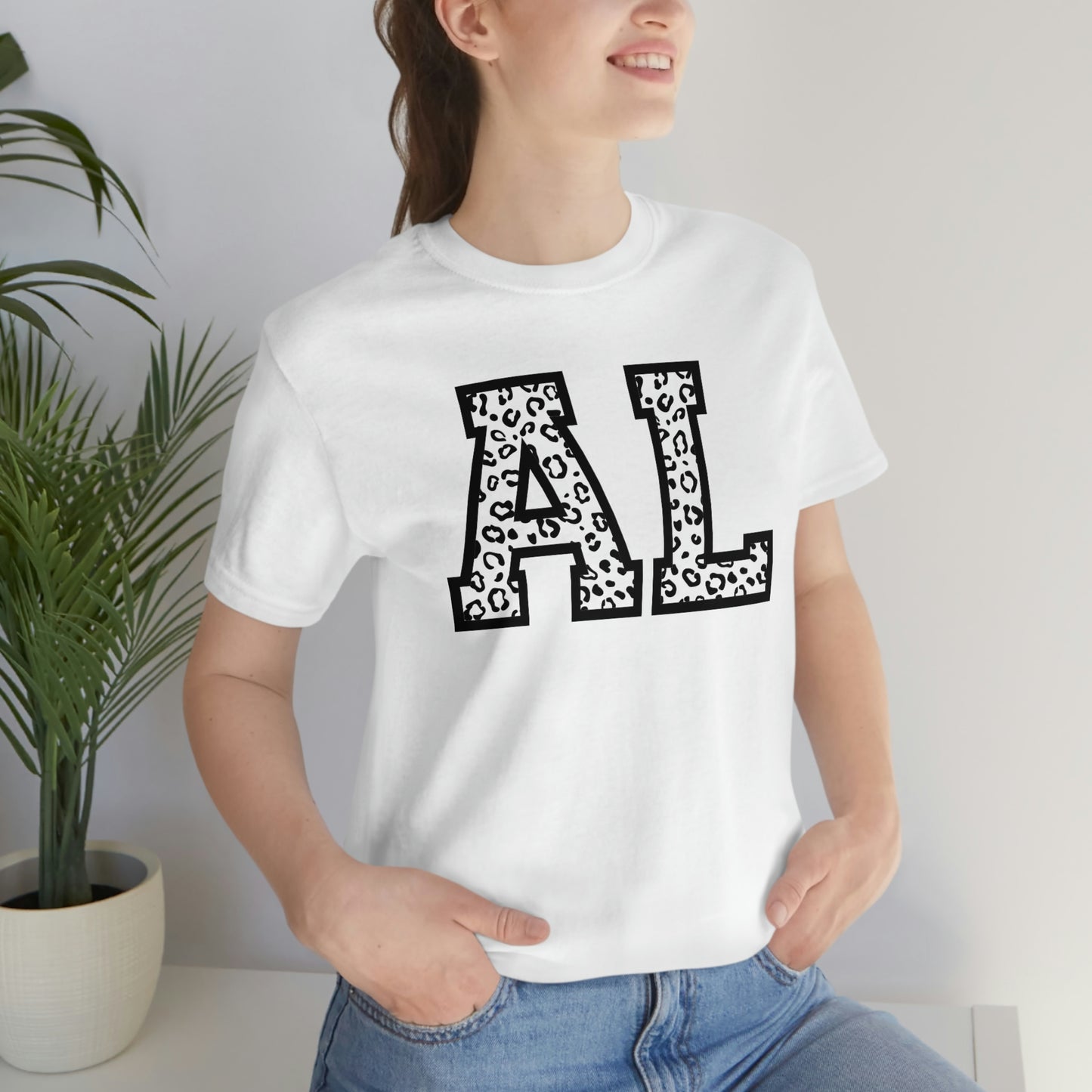 Alabama AL Leopard Unisex Jersey Short Sleeve T-shirt