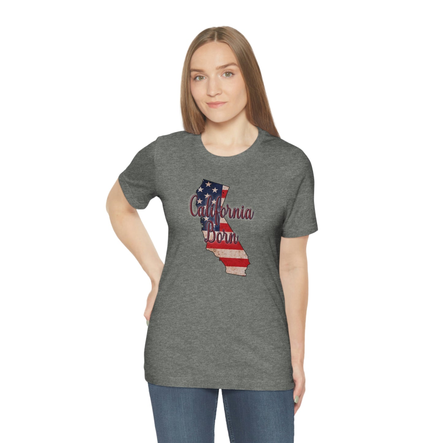 California US Flag Unisex Jersey Short Sleeve Tee Tshirt T-shirt