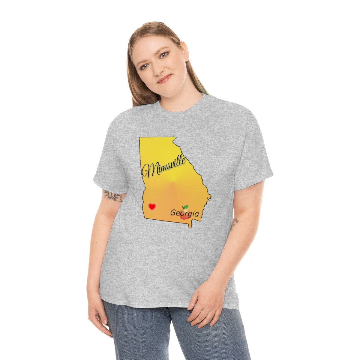 Mimsville Georgia Unisex Heavy Cotton Tee
