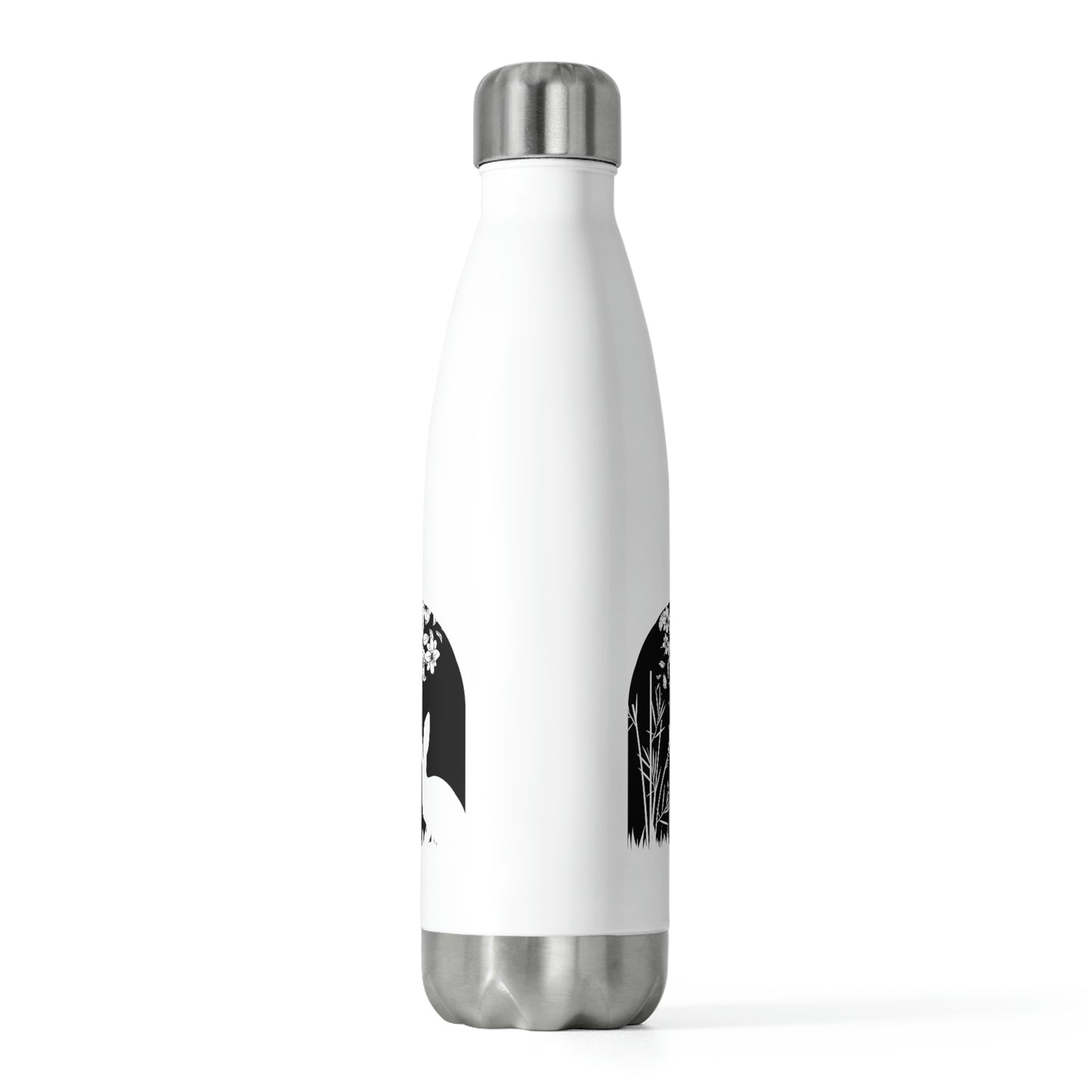 Bunny Silhouette Scene Easter Rabbit 20oz Insulated Bottle