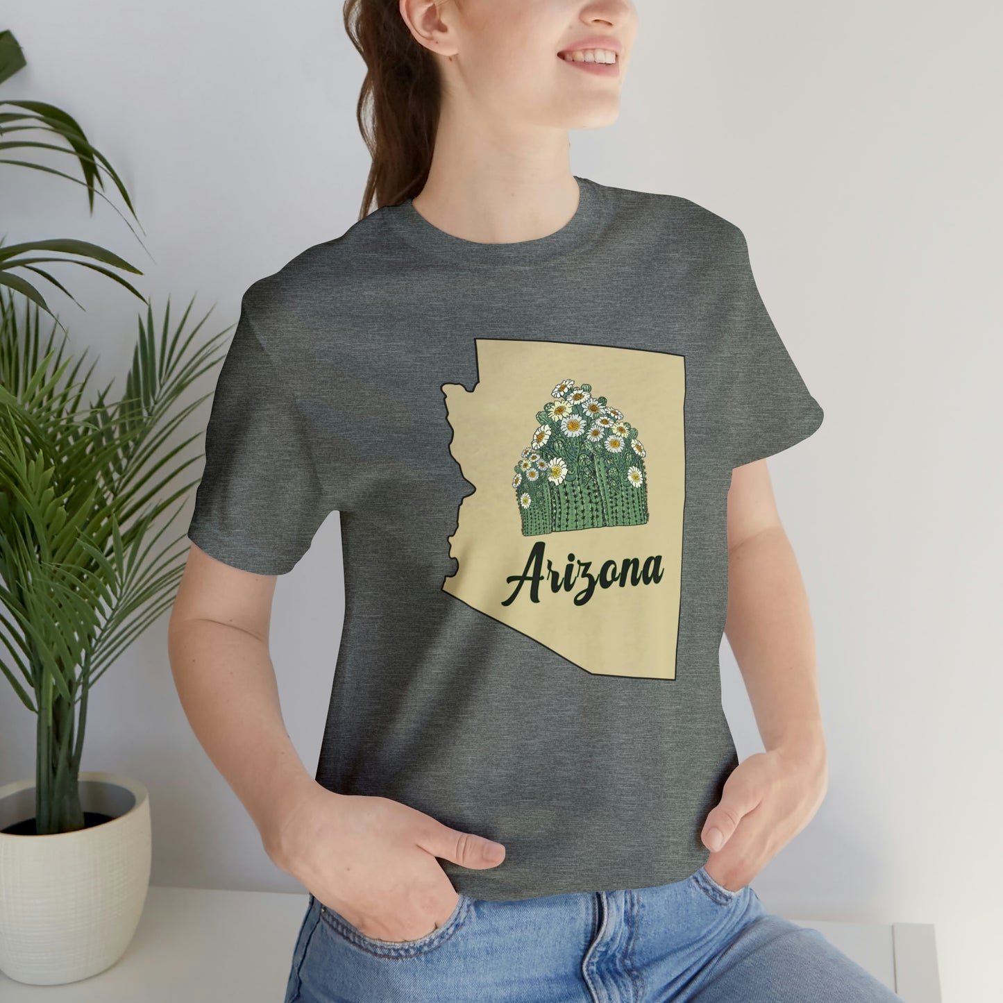 Arizona State Flower Short Sleeve T-shirt