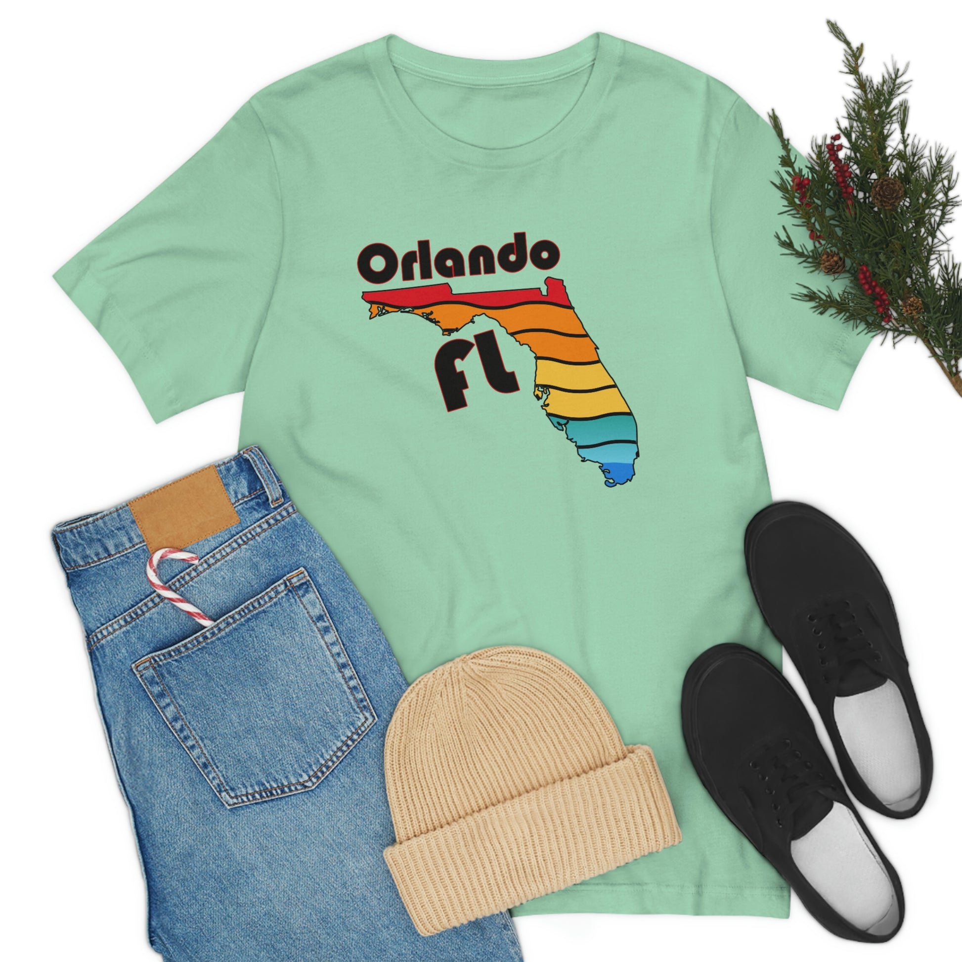 Orlando Florida Rainbow Florida Short Sleeve T-shirt