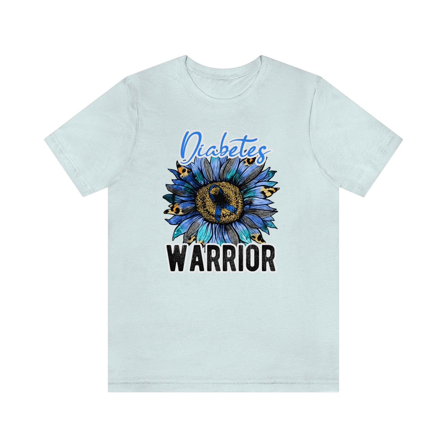 Diabetes Warrior Diabetes Awareness Print Unisex Jersey Short Sleeve Tee